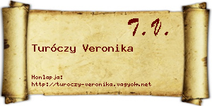 Turóczy Veronika névjegykártya